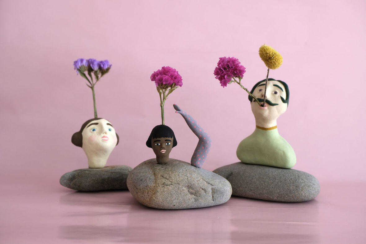 2回連続講座『石と粘土でつくる肖像』banryoku / アーティスト - 景丘